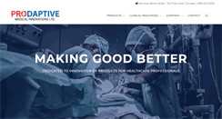 Desktop Screenshot of prodaptivemedical.com